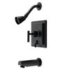 Kingston Brass Single-Handle Tub and Shower Faucet, Matte Black KB86500CML